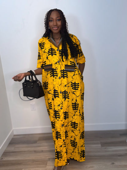 The AMINA Shirt Dress