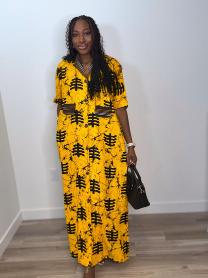 The AMINA Shirt Dress