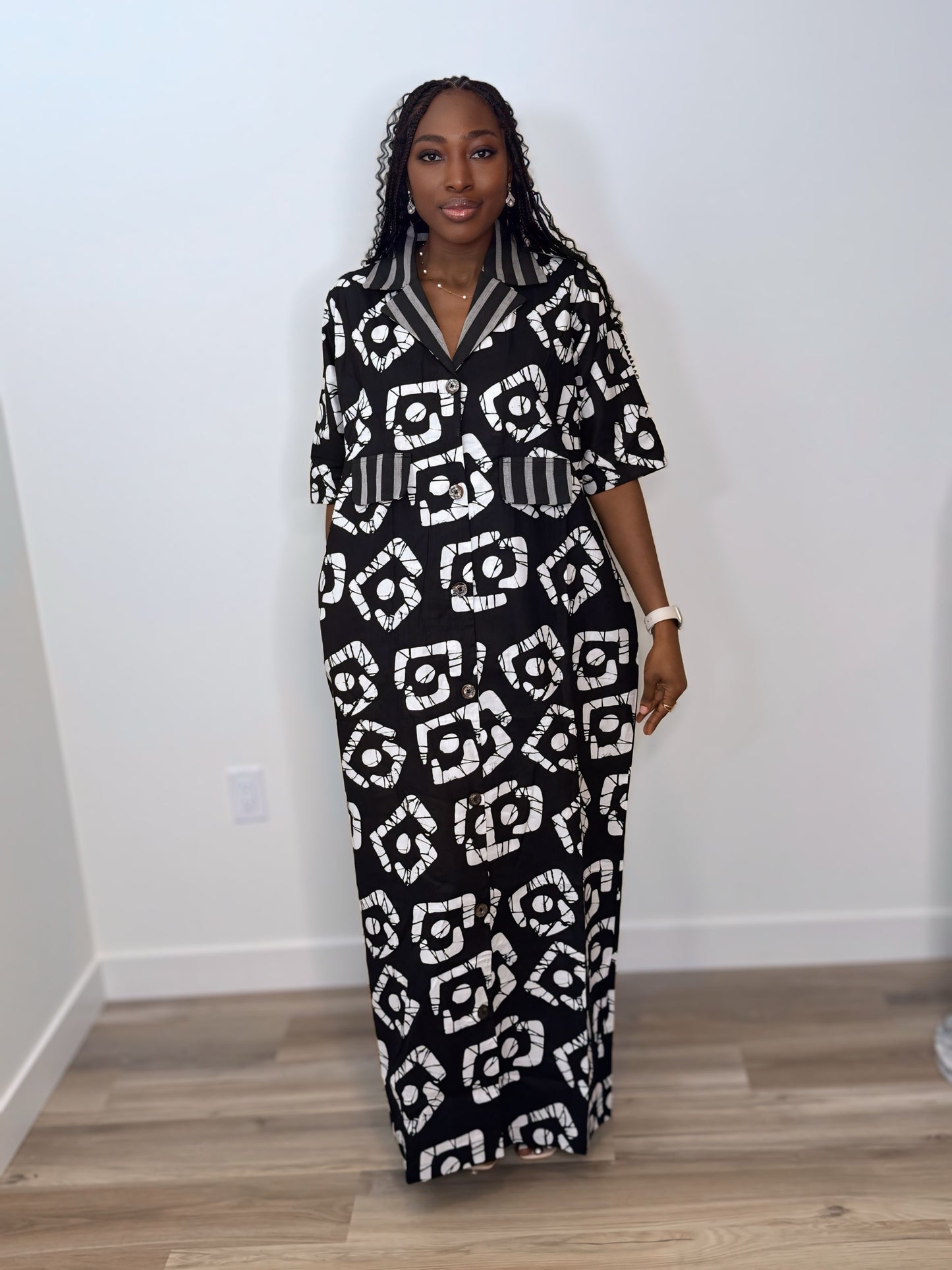 The AMINA Shirt Dress