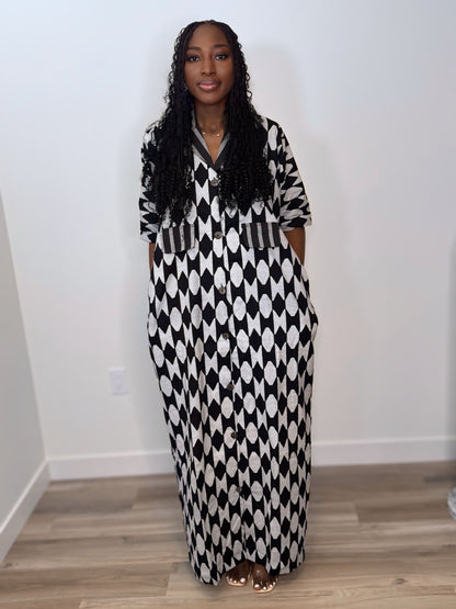 The AMINA Shirt Dress